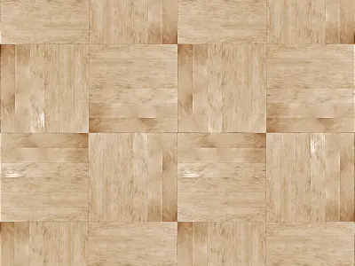 Wood Parquet Floor Texture Pack - 8K PBR SBSAR Low-poly 3D model