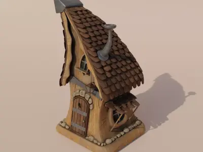 Magic Hut Low-poly 3D model