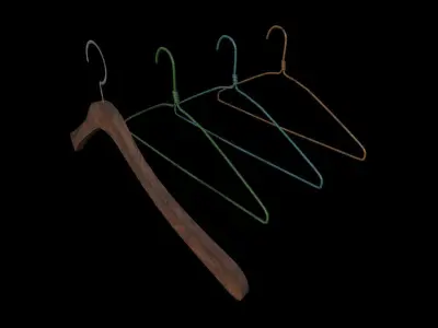 Clothes Prop Pack Low-poly 3D model