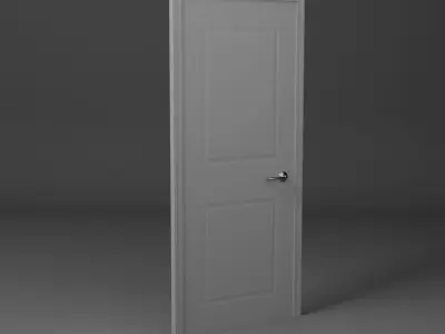 Contemporary classic INTERIOR DOOR Free low-poly 3D model