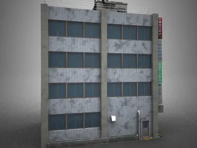 Japan building 18 model in Lightwave 3D 3D model