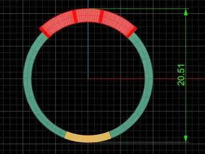 Jewelry ring 462 3D print model