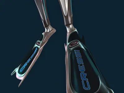 FUTURISTIC DIVER 3D model