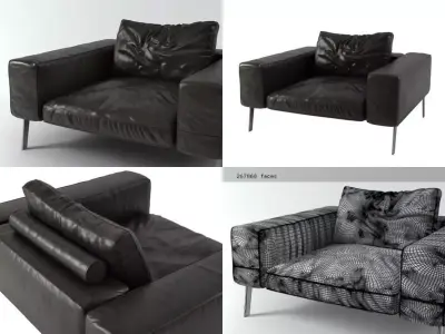Lifesteel armchair 125 3D model