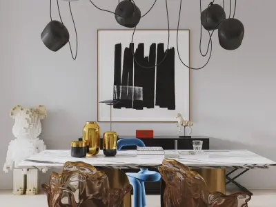apartment interior scenes      3D model 15