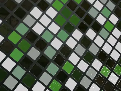 Greenish Glass Window Transparent PBR Seamless Texture