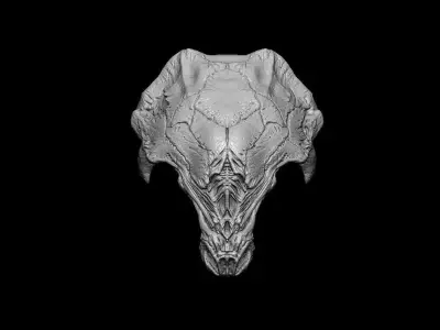 Predator Movie Prey bio mask 3D model