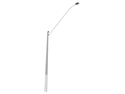 Concrete Lamp Post - Light Pole - Light Post - Street Light 50 3D model