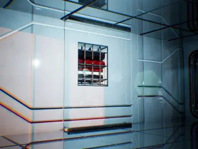 SciFi Modular Walls 47 Assets Low-poly 3D model