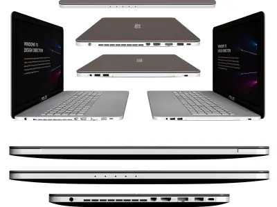 ASUS N552VW with backlight key notebook 3D model