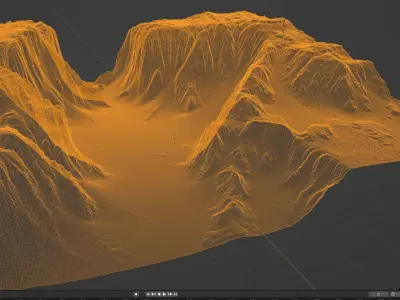 Detailed Canyon Model 3D model