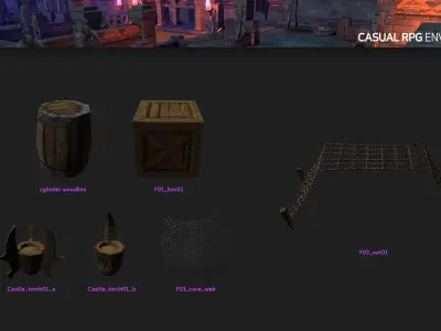 Casual RPG Environment 11 Low-poly 3D model