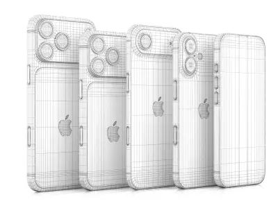 Apple iPhone 17 all 3D Model Pack