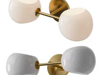 Xaviero Glass Vanity Light 3D model