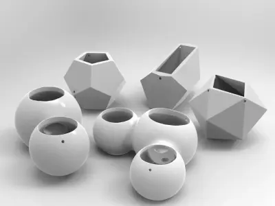 Printable Geomorph Hanging Gardens 3D print model