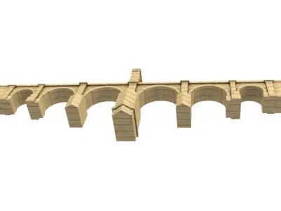 PUENTE DE ALCANTARA BRIDGE 3D model