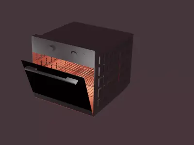 Electric Oven  Free low-poly 3D model