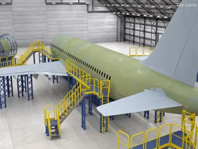  Airbus A320 Aircraft Nose Rib Lattice 