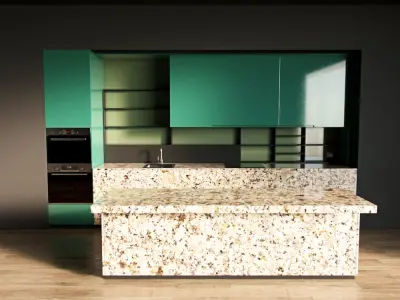 48-Kitchen12 glossy 4 3D model