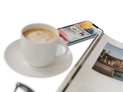 Decorative coffee table set 2 3D model