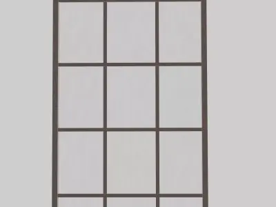 window frame with squares Free 3D model