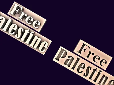 Free palestine Free 3D model