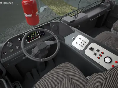  Liebherr Mobile Crane LTM 1450 81 Folded Black Rigged 