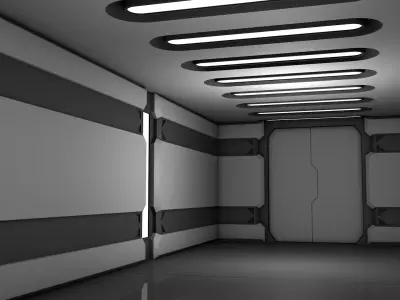 Sci Fi Corridor 3D model