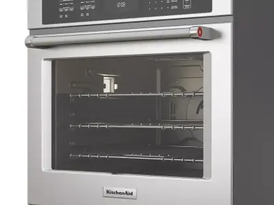 Kitchen Aid 27 in Single Wall Oven with Even Heat 3D model