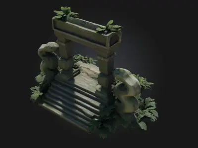 Serpent Portal  Gateway of the Ancient Serpent Cult 3D model