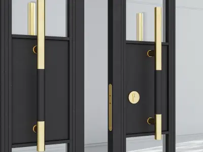 Aluminium door 215 3D model