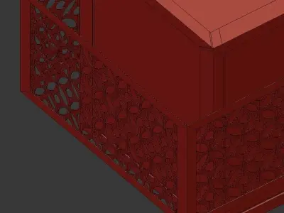 KENNEY rectangular pendant light fixture 3D model