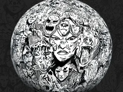 outlinish material full hand drawing   Far cry new dawn inspired Texture