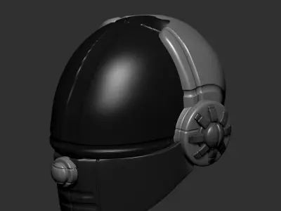 gas mask helmet scifi high poly sculpt  ver 1 3d printable  3D model buy