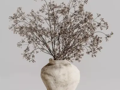 plants bouquet vase 41 3D model