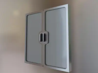 Modern Door Asset Low-poly 3D model
