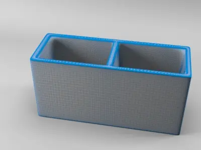 Concrete Block 3D model