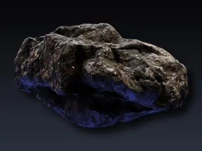 Rock Collection 1 meteorite 3D model