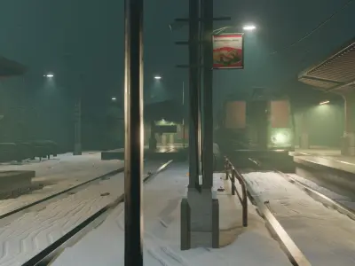 train station 3D model