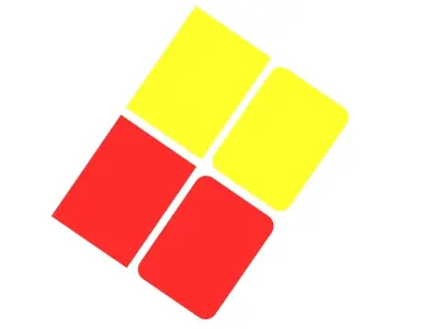 Football Penalty Cards 3D model