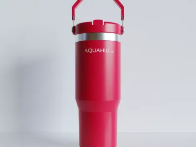  Insulated Bottle 3D Model 3D model