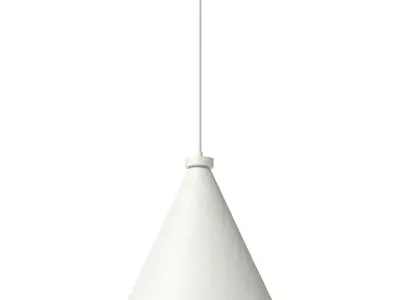 CB2 white pendant light Lani 3D model