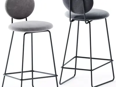 Gemma Bar Chair by Baxter 3D model