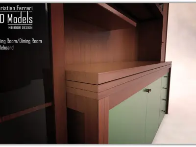 Dining Room Sideboard 3D model