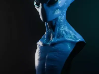 Grey Alien 3D print model