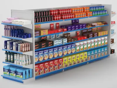  Supermarket Shelves Collection 02 