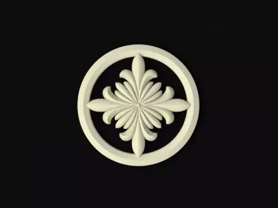rosette flower 3D model 26