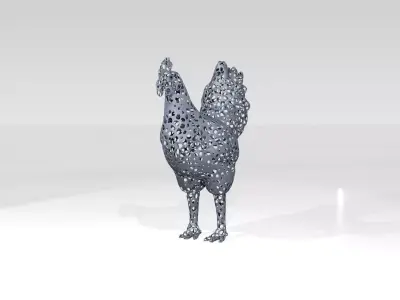 Chiken Voronoi 3D model