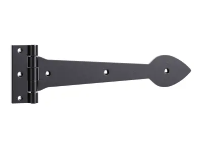 Black Wrought Iron Door Strap 3D model