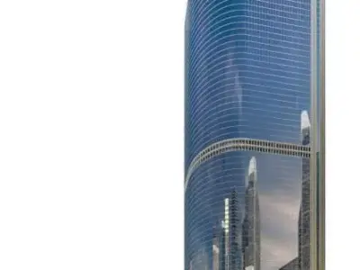 Grand Reflective Skyscraper 3D model